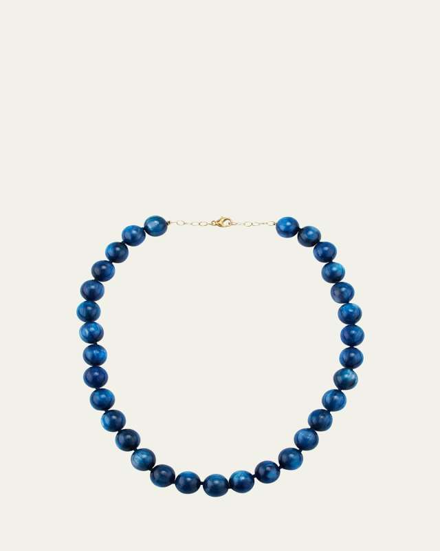 Kyanite Crystal Sphere Necklace